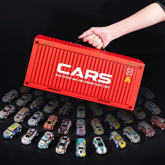 🚨 Over 10,000 Sold! Event 48% Off Direct Sale 48 Mini Pull-Back Cars with Built-In Garage Set