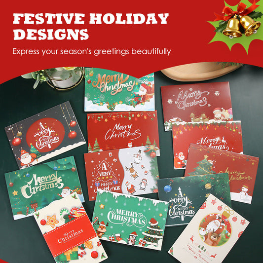 💌 Premium Christmas Greeting Cards | HOLIDAY SALE 50% OFF | Luxury Gold Foil & Embossed Design | Perfect for Family, Friends & Corporate Wishes 🎄✨