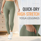 🧘‍♀️💨 Quick-Dry High-Stretch Yoga Leggings 👌🔥 Non-Slip Waistband, 4-Way Stretch, Breathable Fit for Studio to Street. Sweat-Wicking & Ultra-Comfy.