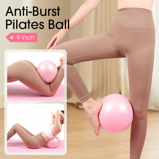 🤸‍♀️ 50% OFF! ⚽ 9-Inch Pilates Ball – Non-Bursting, with pump, ideal for fitness 📦💪