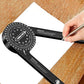 2-in-1 Precision Miter Angle Finder – No-Math Protractor for Crown Molding, Baseboards & Trim