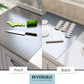 304 Stainless Steel Cutting Board – double-sided, hygienic, moisture-resistant & easy to clean. Say goodbye to stains & odors!