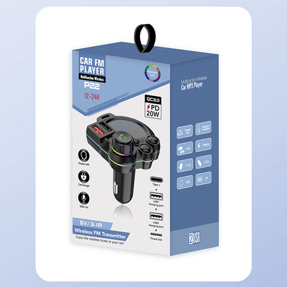 🔥Buy more save more🎁 Universal Dual-Port Car FM Bluetooth Transmitter – Wireless Music, Hands-Free Calling & Dual USB Charger 🔌