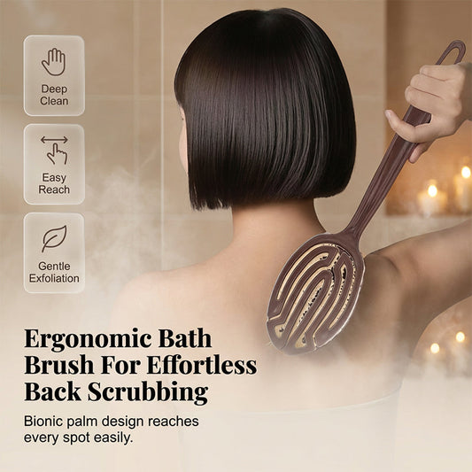 Long-Handled Bath Brush for Back Scrubbing