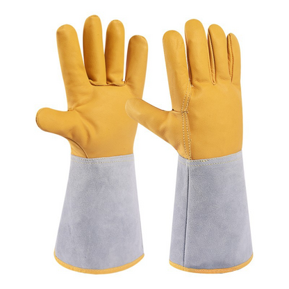Heavy-Duty Cowhide Leather Welding Gloves