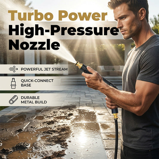 High-pressure direct stream water nozzle – Wash at home, save big!