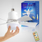 40W LED Ceiling Fan Light – 52cm Ultra-Quiet with Remote