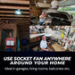 40W LED Ceiling Fan Light – 52cm Ultra-Quiet with Remote