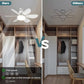 40W LED Ceiling Fan Light – 52cm Ultra-Quiet with Remote