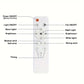 40W LED Ceiling Fan Light – 52cm Ultra-Quiet with Remote