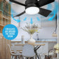 40W LED Ceiling Fan Light – 52cm Ultra-Quiet with Remote