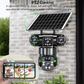 🎉 2026 Sale — Over 32600 Sold! ⏳ Solar Powered 3-Lens WiFi Security Camera｜360° PTZ, 8MP Full Color Night Vision 🛡️✨