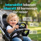 Baby steering wheel for stroller with attachment strap