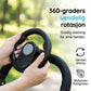 Baby steering wheel for stroller with attachment strap