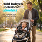 Baby steering wheel for stroller with attachment strap