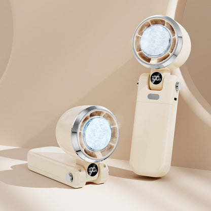 Foldable Handheld Ice Cooling Fan