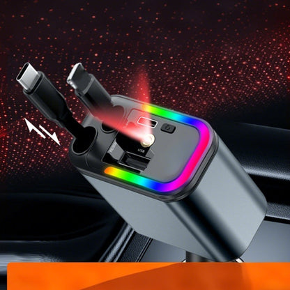 4-in-1 Retractable Car Charger