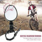 360° Rotating Rearview Mirror – Clear view behind, no more neck twisting. Fits bikes, e‑bikes & motorcycles. Tool‑free silicone strap!