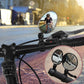 360° Rotating Rearview Mirror – Clear view behind, no more neck twisting. Fits bikes, e‑bikes & motorcycles. Tool‑free silicone strap!
