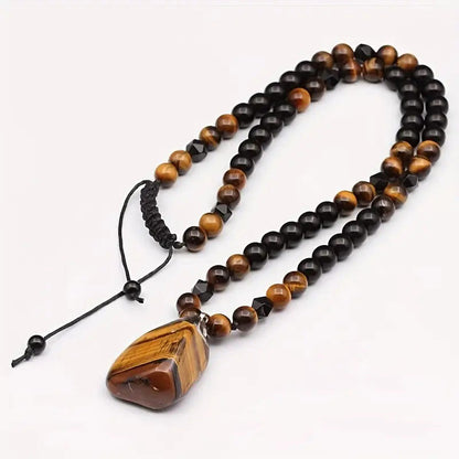 ⏳Time-Limited Special⏰Men's Tiger's Eye Beaded Necklace