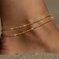 Dainty Layered Waterproof Anklet