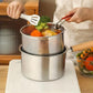 Multifunctional 304 Stainless Steel Frying Pot