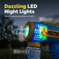 Multi-Hole Light-Up Bubble Gun for Kids