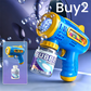 Multi-Hole Light-Up Bubble Gun for Kids