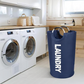 🧺✨ Foldable laundry basket with handles – saves space and can be carried anywhere! 🏠🔄