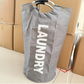 🧺✨ Foldable laundry basket with handles – saves space and can be carried anywhere! 🏠🔄