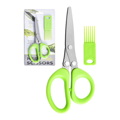 ✂️ 5-Blade Herb Scissors – Fast & Convenient Herb Chopping Tool