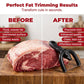 🔥50% OFF! 🥩 Handheld Fat Trimmer for Beef & Pork, Portable Meat Fat Remover Tool, Easy Brisket Trimming BBQ Kitchen Gadget
