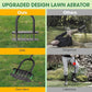 🌱 Heavy-Duty Manual Lawn Coring Aerator – Carbon Steel Soil Plug Aerator with Spring Ejection