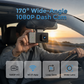 Dash Cam with 170° Wide-Angle Lens