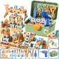 🔧50% OFF NOW! Children's Educational DIY Toy Tool Kit‑Kids STEM Building Blocks Set with Electric Drill, Creative Construction Engineering Toy