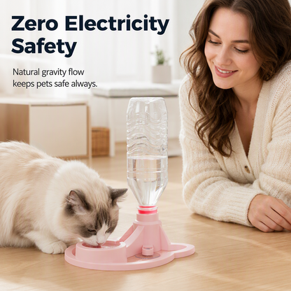 🐾💧 Gravity Pet Water Dispenser – Automatic Refill and Space-Saving Design ✨