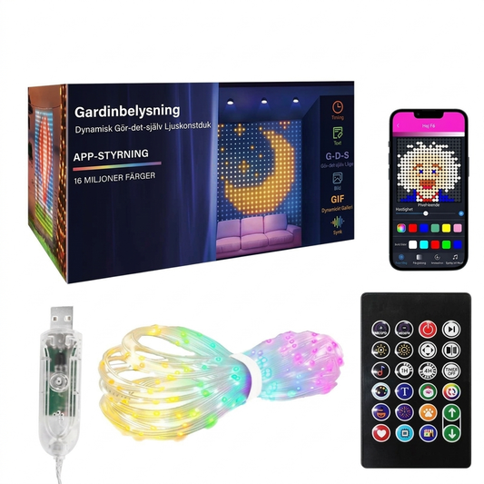 LED Curtain String Lights — Waterproof, Music-Synchronized & App Control 🎵