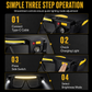 USB Rechargeable Double Sided Clip On Glasses Light for DIY & Repair Work