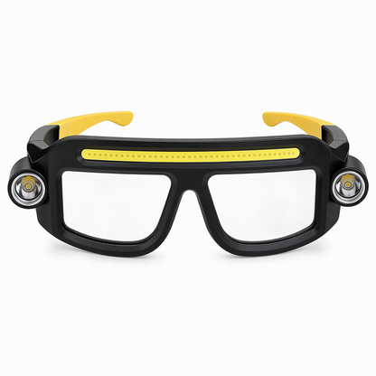 USB Rechargeable Double Sided Clip On Glasses Light for DIY & Repair Work