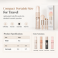 🖌️LAST DAY SALE 50% OFF !!📢Portable Retractable Makeup Brush Set – Multifunctional Travel Cosmetic Tool with Powder, Blush & Silicone Lip Brush