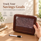 Wooden Money Box with Counter and Savings Target Retro Decorative Tabletop Cash Saving Box