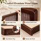 Wooden Money Box with Counter and Savings Target Retro Decorative Tabletop Cash Saving Box