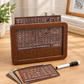 Wooden Money Box with Counter and Savings Target Retro Decorative Tabletop Cash Saving Box