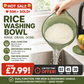 🍚 Wash Rice Without Losing a Grain – Fine Mesh Colander Bowl with Handle